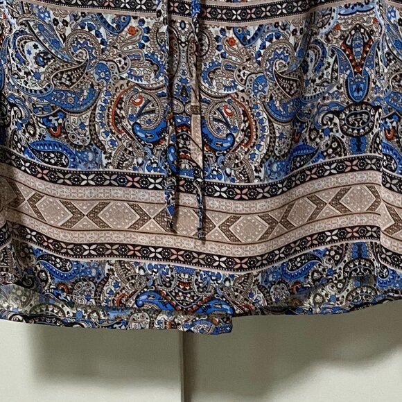 Signature Studio Boho blouse w/lace shoulders & top back, size M - Picture 6 of 11